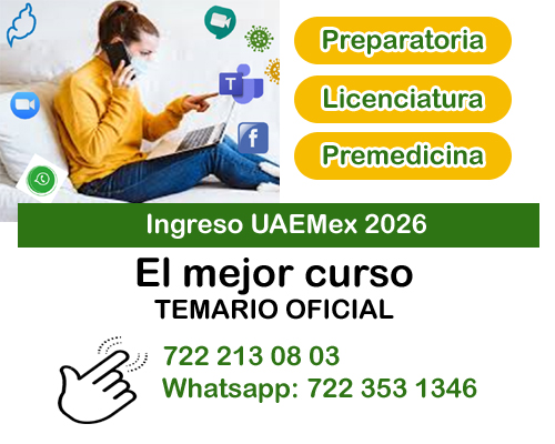 Curso ingreso UAEMex 2026